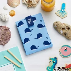 Bolsa reutilizable Whales Snack'n'Go Animals - Tela - Roll'eat