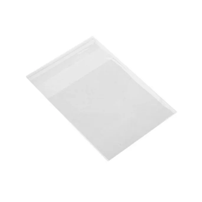 Bolsas celofán 14 x 14 cm solapa adhesiva (100)