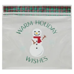 Bolsas con cierre zip muñeco de nieve Navidad (20) - Wilton