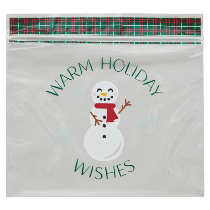 Bolsas con cierre zip muñeco de nieve Navidad (20) - Wilton