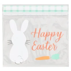 Bolsas con cierre zip para dulces y caramelos conejo Pascua (20) - Wilton