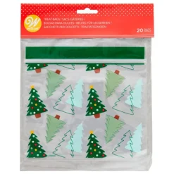 Bolsas con cierre zip árboles de Navidad (20) - Wilton