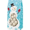 Bolsas de cartón azules con copos y muñeco de nieve Navidad (3) - Wilton