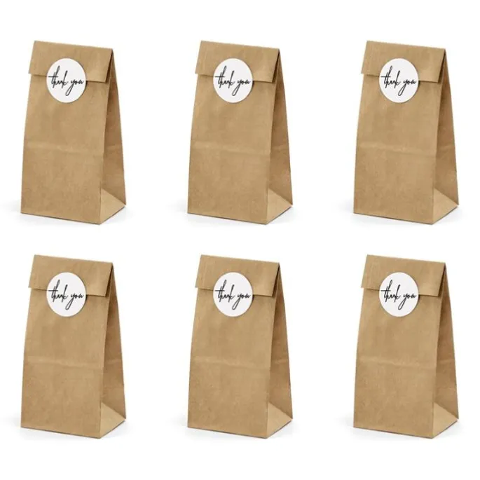 Bolsas de papel Kraft (6) - PartyDeco