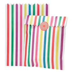 Bolsas de papel rayas multicolor (10) - Talking Tables