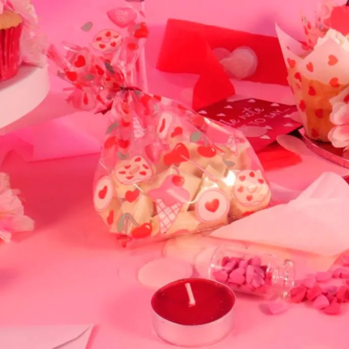 Bolsas para dulces y caramelos corazones Sweet Love (20) - PME