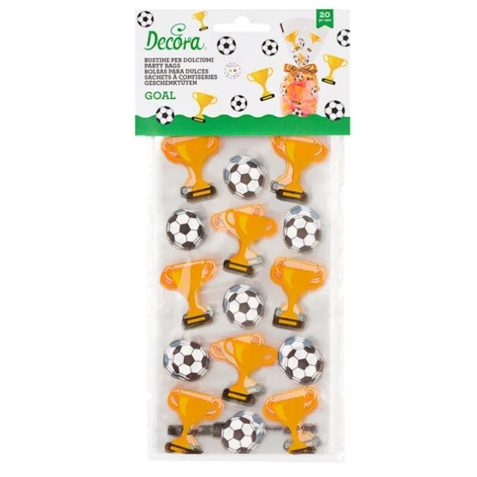 Bolsas para dulces y caramelos fútbol (20) - Decora