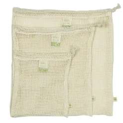 Bolsas para la compra de rejilla (3) - Algodón orgánico - A Slice of Green