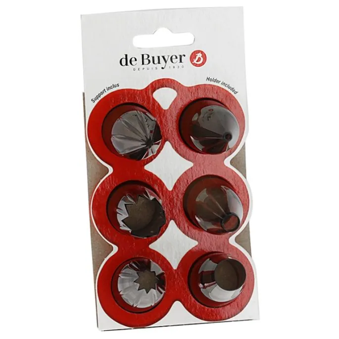 Boquillas para pistola galletas / churrera Le Tube Set Starter (6) - De Buyer