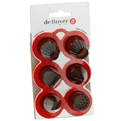 Boquillas para pistola galletas / churrera Le Tube Set Creatif (6) - De Buyer