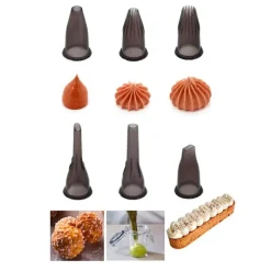 Boquillas para pistola galletas / churrera Le Tube Set Garnir (6) - De Buyer