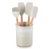 Bote con 4 espátulas Merengue - Cerámica de gres - Le Creuset