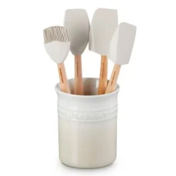Bote con 4 espátulas Merengue - Cerámica de gres - Le Creuset