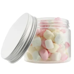 Bote de plástico transparente con tapa 150 ml