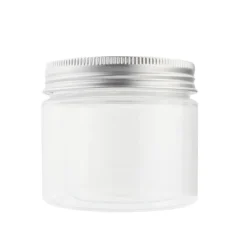 Bote de plástico transparente con tapa 150 ml