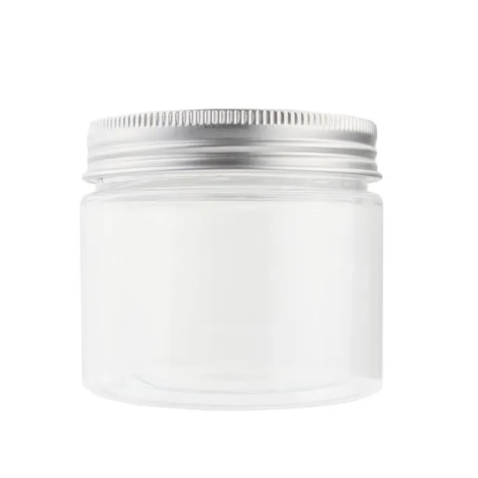 Bote de plástico transparente con tapa 150 ml