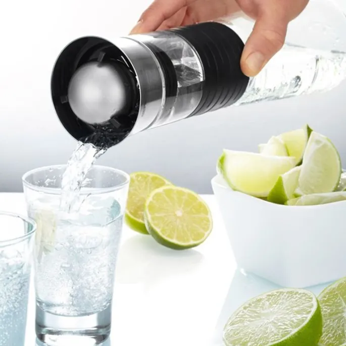 Botella con tapa 1 litro CASCADA - Vidrio - Gefu
