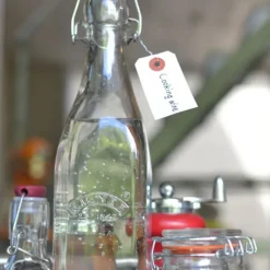 Botella de cristal cuadrada con cierre hermético 1 litro - Kilner