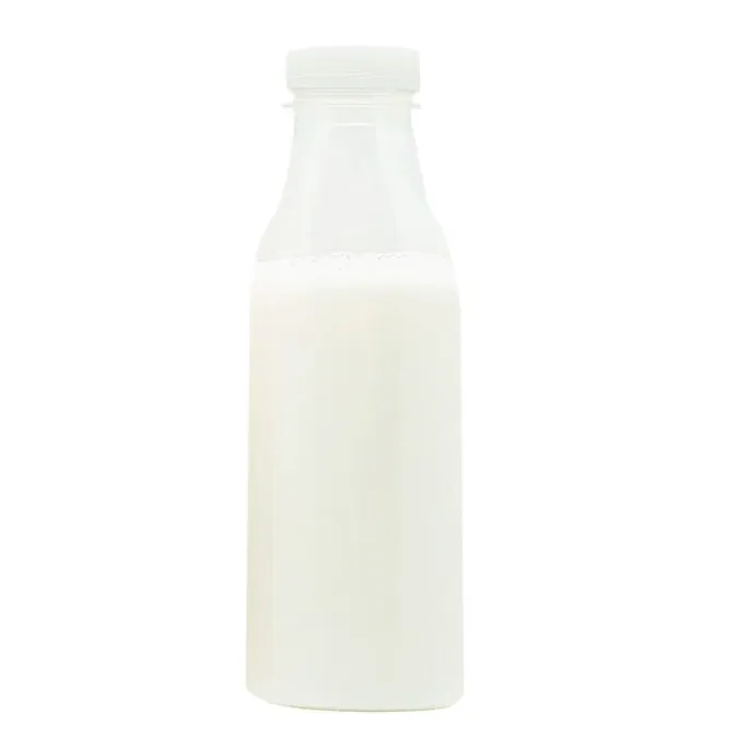 Botella de plástico transparente con tapón 500 ml
