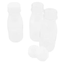 Botella de plástico transparente con tapón 200 ml