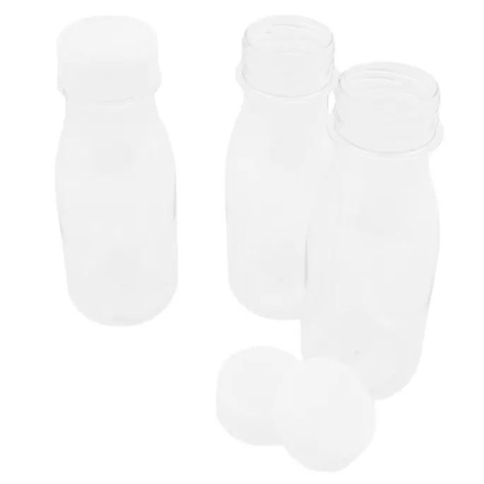 Botella de plástico transparente con tapón 200 ml