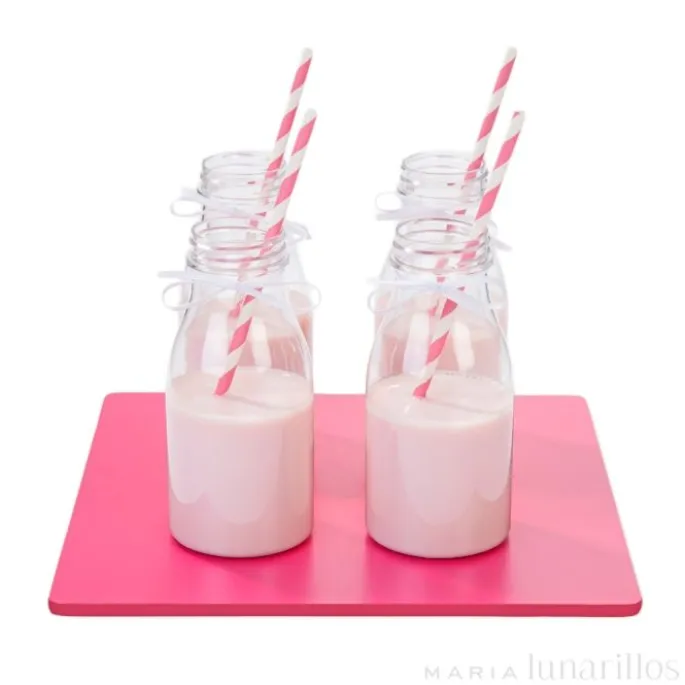 Botella de plástico transparente con tapón 200 ml