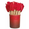 Bote para espátulas Cereza 12 cm - Cerámica de gres - Le Creuset