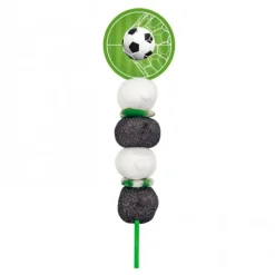 Brocheta de gominolas fútbol