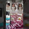 Brocheta de gominolas niña de Comunión morena