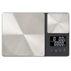 Báscula de cocina digital doble KQ909G - Acero inoxidable - KitchenAid
