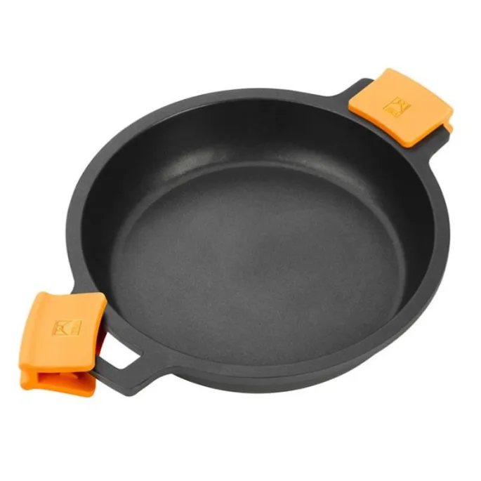 Cacerola antiadherente baja Efficient con tapa y asas 32 cm - Aluminio fundido - BRA