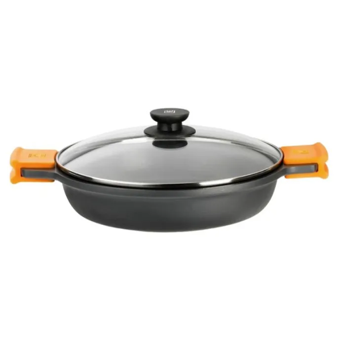 Cacerola antiadherente baja Efficient con tapa y asas 32 cm - Aluminio fundido - BRA