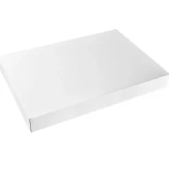 Caja blanca con tapa catering 60 x 40 x 7 cm