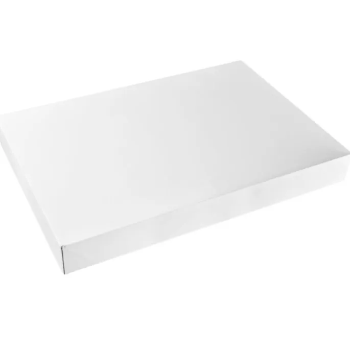 Caja blanca con tapa catering 60 x 40 x 7 cm