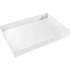 Caja blanca con tapa catering 60 x 40 x 7 cm