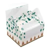 Caja con asa y ventana para dulces o galletas Picnic Navidad 18 x 15,5 x 10 cm