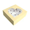 Caja corazones champán San Valentín 20 x 20 x 7,5 cm - Pastkolor