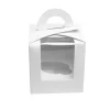 Caja 1 cupcake blanca con ventana 9 x 9 x 13 cm - Pastry Colours