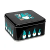 Caja de lata negra elfos de Navidad 16,5 x 16,5 x 8 cm - Städter