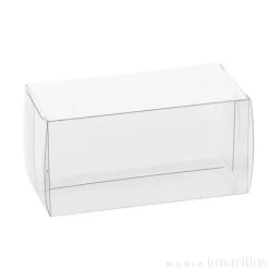 Caja de plástico transparente Scatto 15 cm