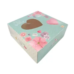 Caja Feliz día San Valentín o Día de la Madre 26 x 26 x 8 cm