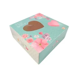 Caja Feliz día San Valentín o Día de la Madre 23 x 23 x 8 cm