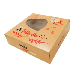 Caja Feliz día San Valentín o Día de la Madre 28 x 28 x 8 cm