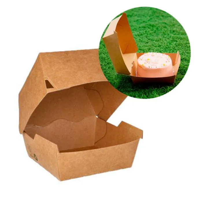 Caja kraft para mini tarta 11 x 7 cm - Bento cake