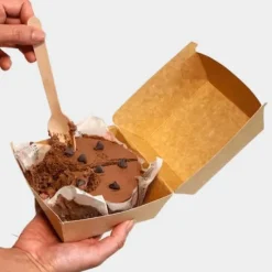 Caja kraft para mini tarta 11 x 7 cm - Bento cake