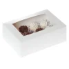 Caja 12 mini cupcakes BL con ventana 23 x 16,5 x 9 cm