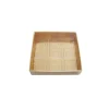 Caja para 9 bombones dorada con tapa y alveolos 12,5 cm
