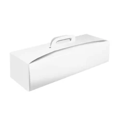 Caja para brazo de gitano y tronco de Navidad blanca 35,5 x 13 x 10 cm - Pastkolor