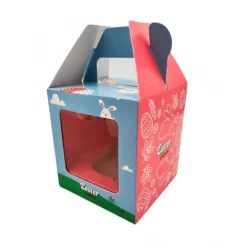 Caja para 1 cupcake con ventana Pascua 9 x 9 x 10 cm - Pastry Colours