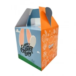 Caja para 1 cupcake con ventana Pascua 9 x 9 x 10 cm - Pastry Colours